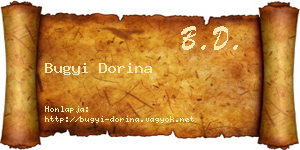 Bugyi Dorina névjegykártya